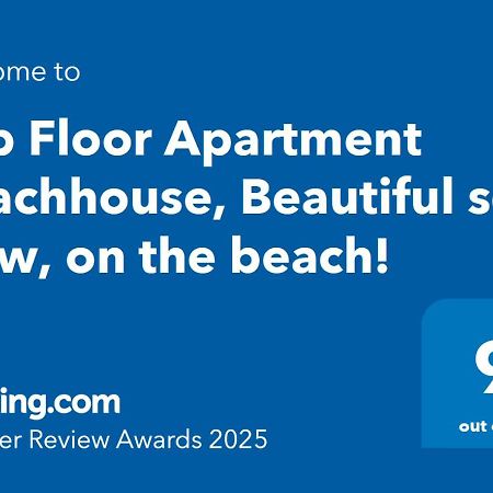 Top Floor Apartment Beachhouse, Beautiful Sea View, On The Beach! Cartagena Exterior photo